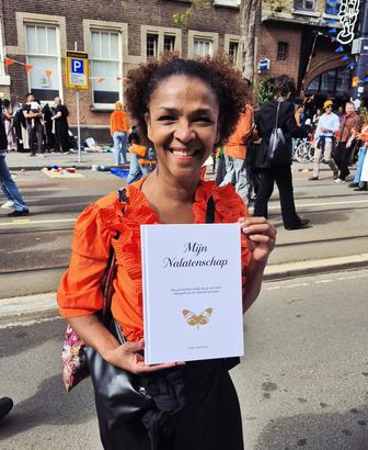 Margareth met het boek